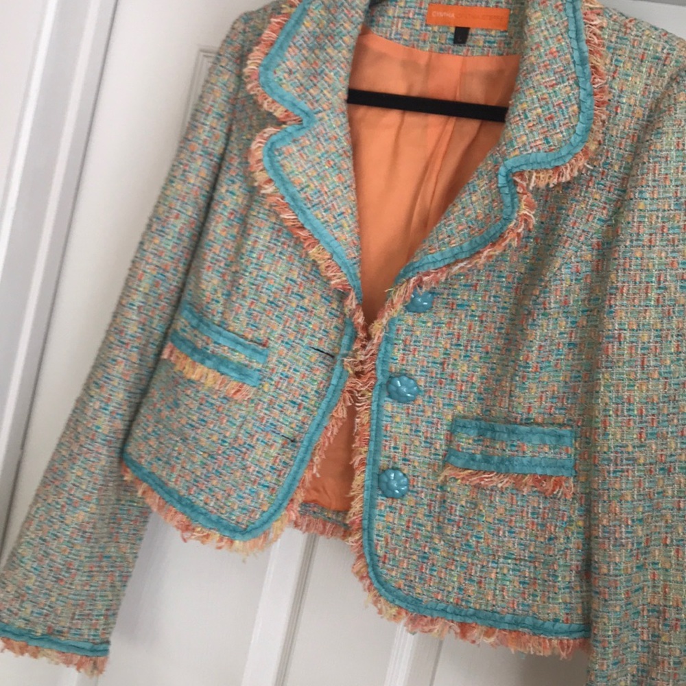 Stunning Cynthia Steffe tweed  jacket